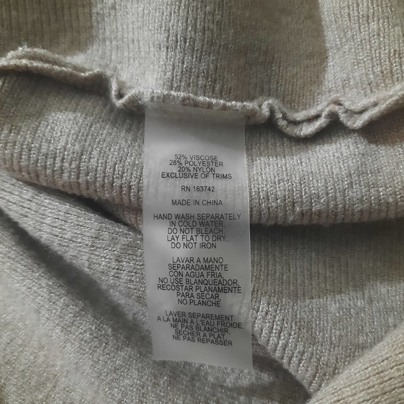 Liv Milano Womens V-Neck Viscose Blend Long Sleeve Studded Sweater Size 2X - Picture 5 of 6